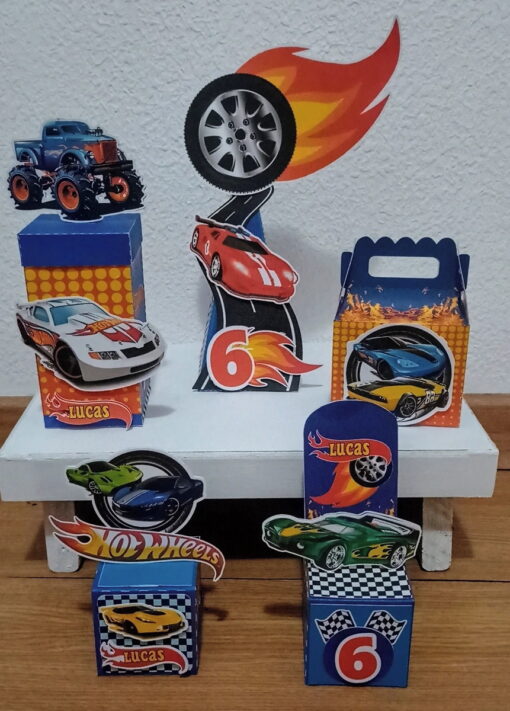 Kit Festa: 20 Lembrancinhas Personalizadas Hot Wheels