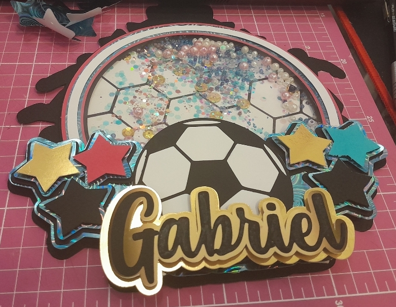 TOPO DE BOLO SHAKER – Futebol